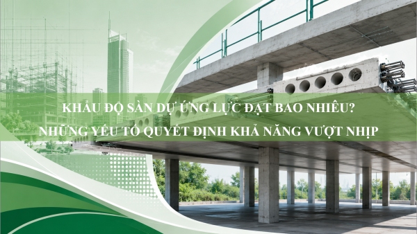 Khẩu độ sàn dự ứng lực đạt bao nhiêu? Những yếu tố quyết định khả năng vượt nhịp